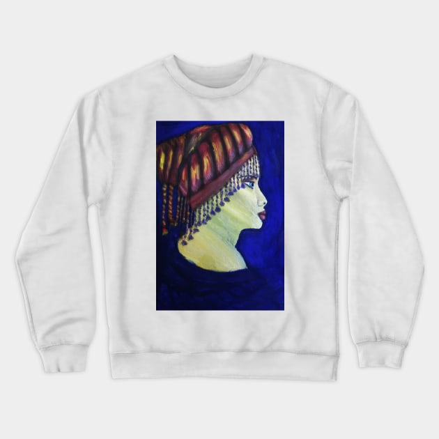 Italian Cameo Self Portrait Crewneck Sweatshirt by lisaeldred